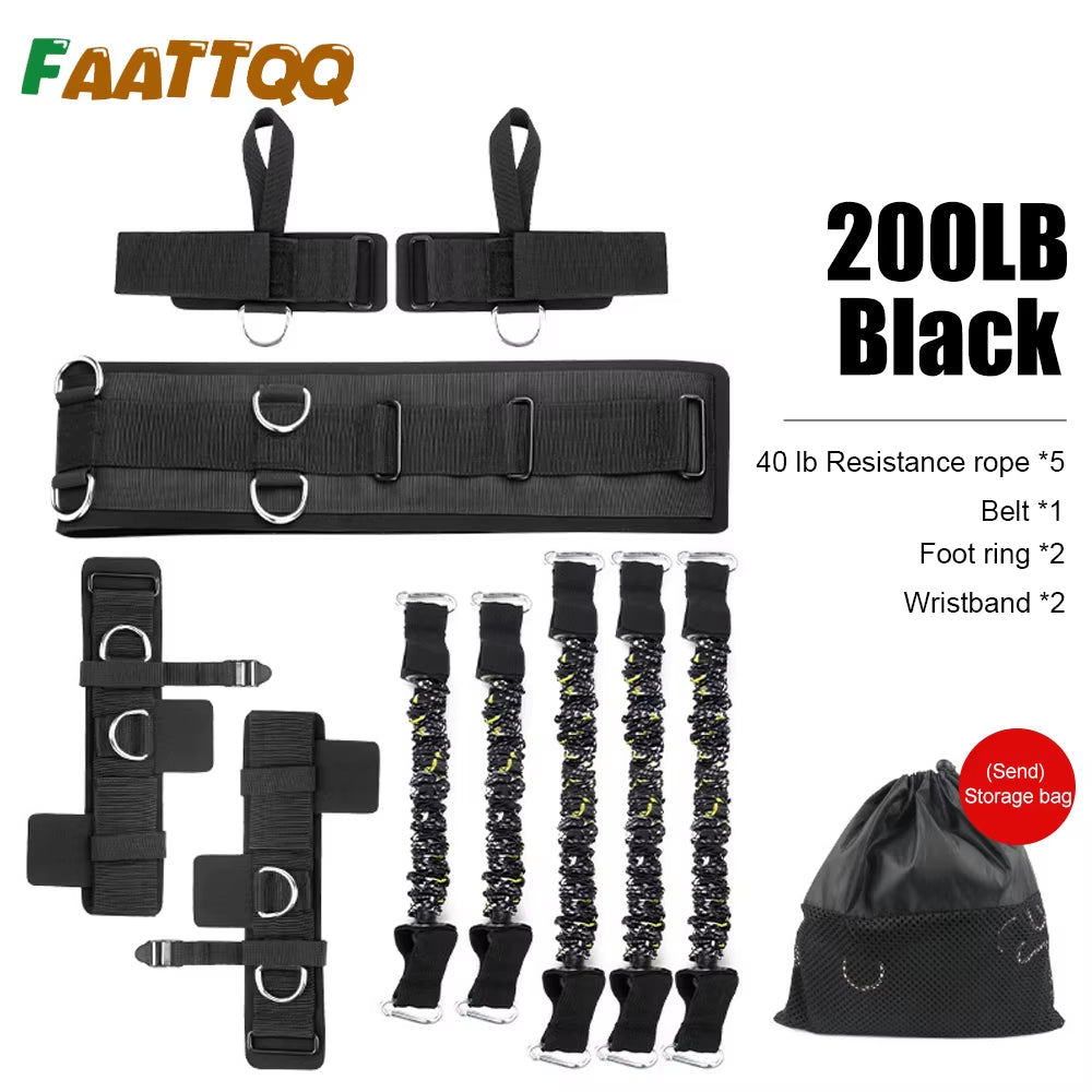 Boxing Training Resistance Band Set Leg Strength and Agility Training Strap System for Boxing, MMA, Muay Thai,Fitness,Basketball