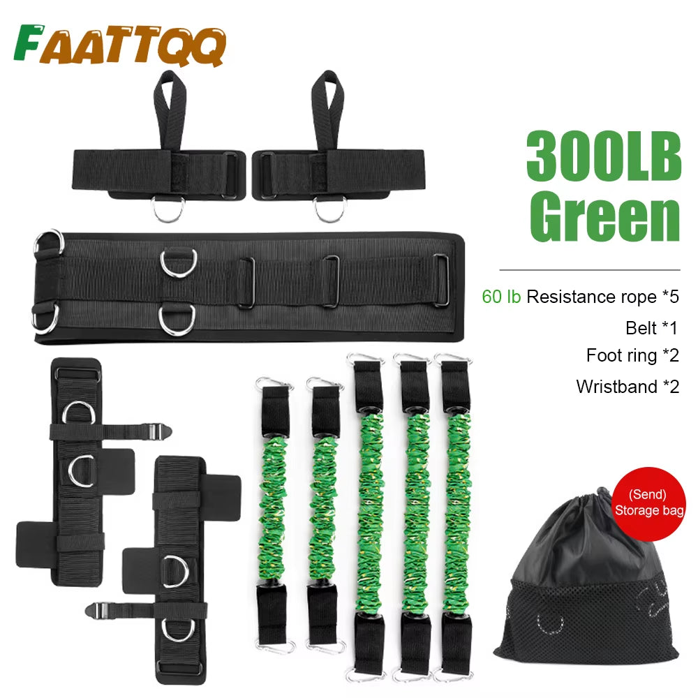 Boxing Training Resistance Band Set Leg Strength and Agility Training Strap System for Boxing, MMA, Muay Thai,Fitness,Basketball