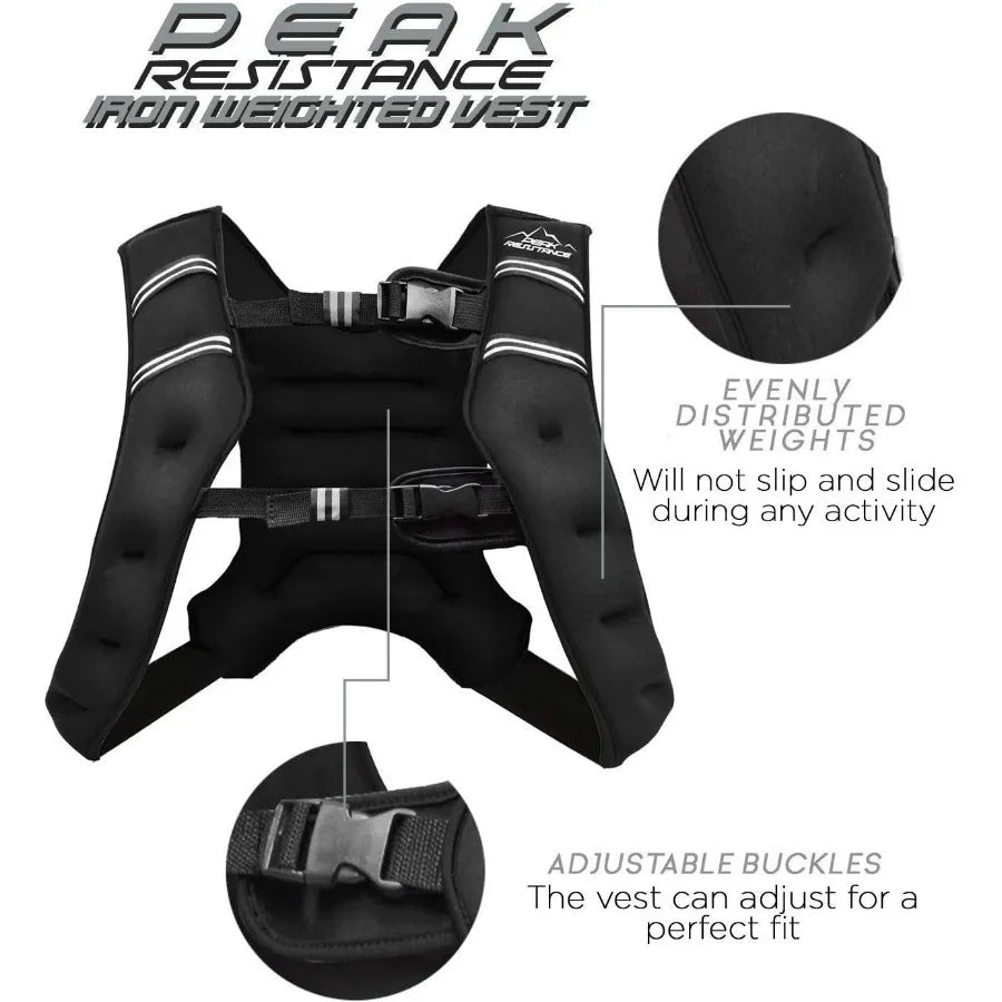 Adjustable buckle fit 20lbs body weight training vest — hodgepodge52