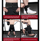 Athlete using latex resistance bands full body drill — hodgepodge52
