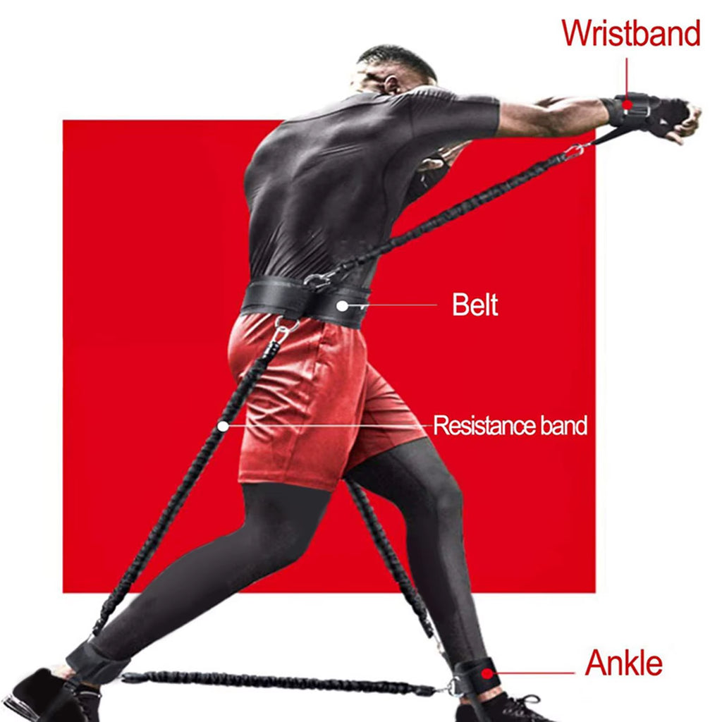 Boxing agility resistance bands waist ankle training — hodgepodge52