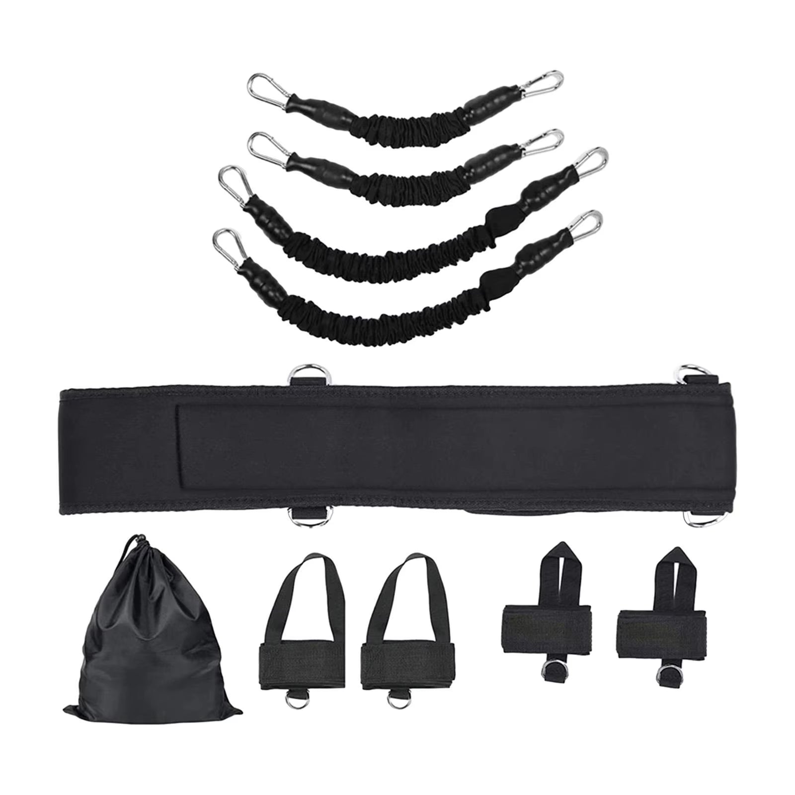 Labeled boxing band set waist belt ankle strap guide — hodgepodge52