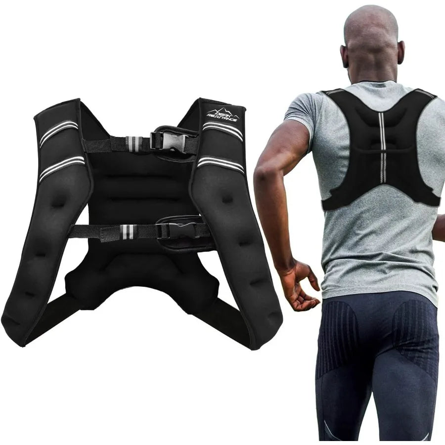 Weighted Vest Workout Equipment, 20lbs Body Weight Vest for Men, Women, Kids