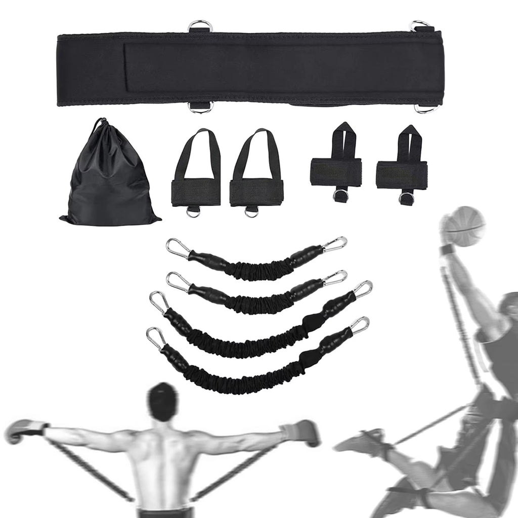 TPE boxing resistance bands complete set waist belt — hodgepodge52